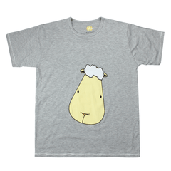Baa Baa Sheepz Unisex Shirt Grey Big Face | The Nest Attachment Parenting Hub
