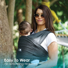 Baby K'tan Active Yoga - Heather Black | The Nest Attachment Parenting Hub