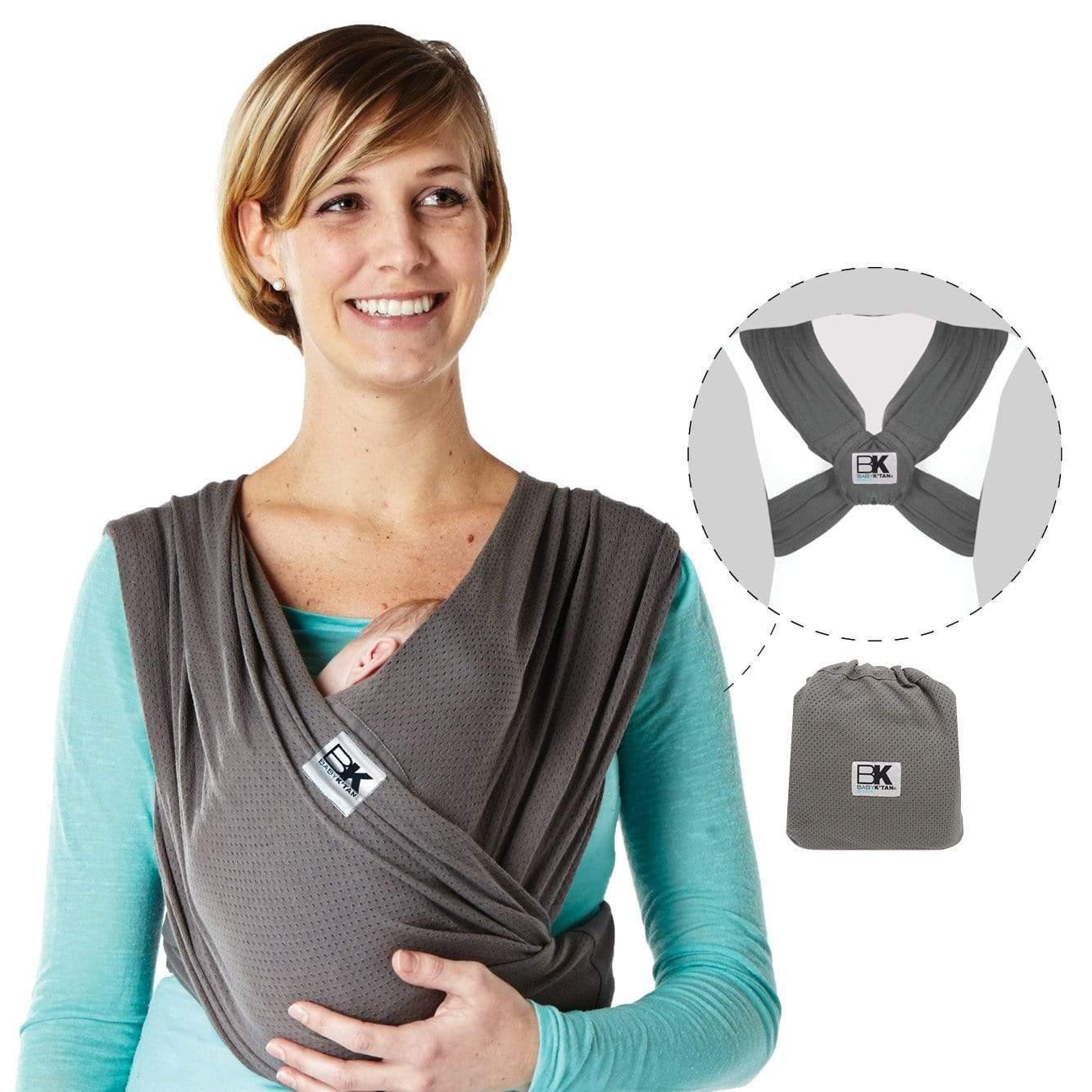 Baby K'tan Breeze - Charcoal | The Nest Attachment Parenting Hub