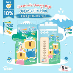 Baby Moby Breastmilk Storage Bags Japan Collection | The Nest Attachment Parenting Hub