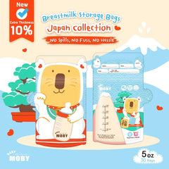 Baby Moby Breastmilk Storage Bags Japan Collection | The Nest Attachment Parenting Hub