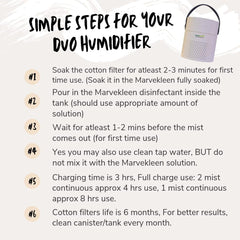 Bactakleen Duo Humidifier with Marvekleen 500ml Bundle | The Nest Attachment Parenting Hub