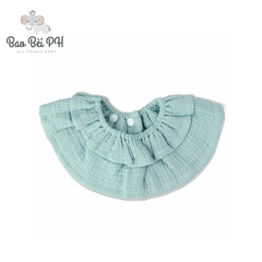 Bao Bei Amelia Round Reversible Cotton Gauze Bib | The Nest Attachment Parenting Hub