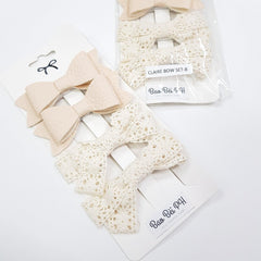 Bao Bei Claire Baby Hair Bow Ribbon Accessories 4 Piece Set | The Nest Attachment Parenting Hub