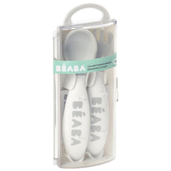 Beaba 2nd-Age Training Fork & Spoon Set with Case | The Nest Attachment Parenting Hub