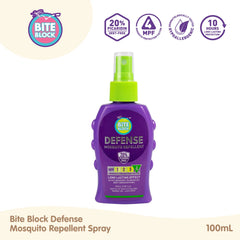 Bite Block Defense Mosquito Repellent Spray 100ml