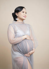 Blooming Wisdom Maternity Tulle Dress | The Nest Attachment Parenting Hub
