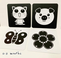 Blooming Wisdom Montessori High Contrast Visual Cards | The Nest Attachment Parenting Hub