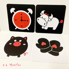 Blooming Wisdom Montessori High Contrast Visual Cards | The Nest Attachment Parenting Hub