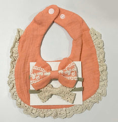 Blooming Wisdom Pretty Bib & Bows Set | The Nest Attachment Parenting Hub
