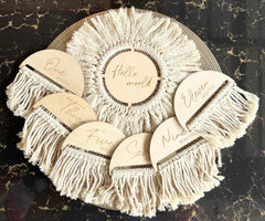 Blooming Wisdom Wooden Hello World & Monthly Milestone Cards | The Nest Attachment Parenting Hub