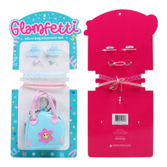 Glamfetti Microbag Keychain with Hair Accessories Set