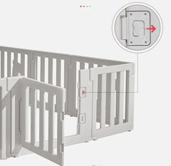 Bonjour Baby 12 Panel Playpen with Door | The Nest Attachment Parenting Hub