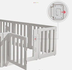 Bonjour Baby 12 Panel Playpen with Door | The Nest Attachment Parenting Hub