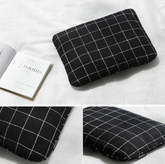 Borny Air Pillow Newborn Pillowcase Black Plaid | The Nest Attachment Parenting Hub