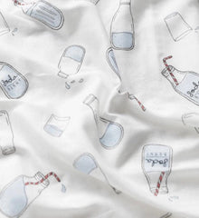 Borny Premium Gauze Blanket Blue Bottles | The Nest Attachment Parenting Hub