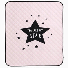 Borny Quilted Waterproof Mats You Are My Star Pink | The Nest Attachment Parenting Hub