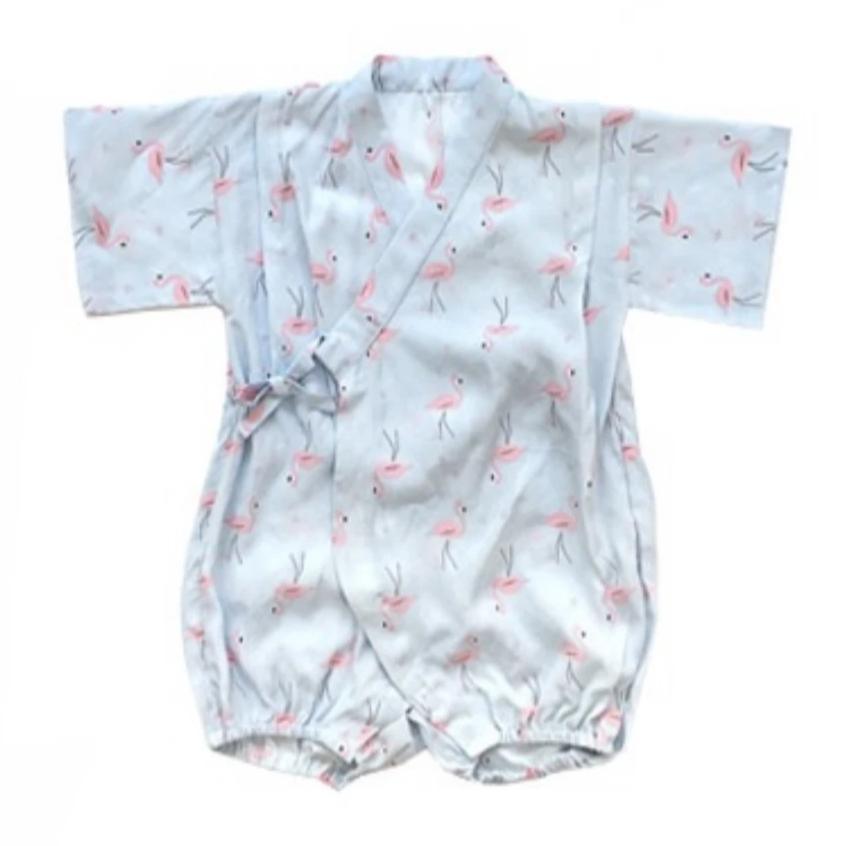 Borny Tie-Side Onesie Flamingo | The Nest Attachment Parenting Hub