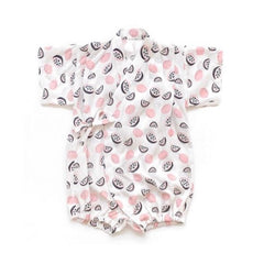 Borny Tie-Side Onesie Pink Watermelon | The Nest Attachment Parenting Hub