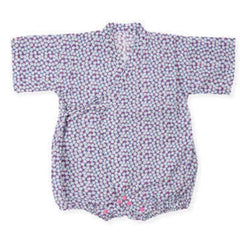 Borny Tie-Side Onesie Purple Small Flower | The Nest Attachment Parenting Hub