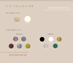 C’s Coleccion Name Buntings - Vinyl Printed | The Nest Attachment Parenting Hub