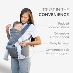 Kikkaboo Carrier Chloe Mesh Baby Carrier 3in1