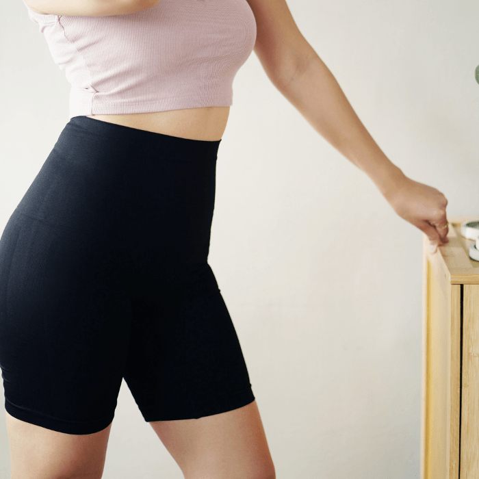 Carry-On Baby High Waist Postpartum Tummy Control Biker Shorts | The Nest Attachment Parenting Hub