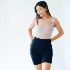 Carry-On Baby High Waist Postpartum Tummy Control Biker Shorts | The Nest Attachment Parenting Hub
