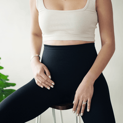 Carry-On Baby High Waist Postpartum Tummy Control Compression Leggings | The Nest Attachment Parenting Hub