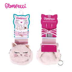 Glamfetti Microbag Keychain with Hair Accessories Set