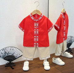 CNY Boys Hanfu Top & Shorts | The Nest Attachment Parenting Hub