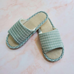 Cotton Linen House Slippers | The Nest Attachment Parenting Hub