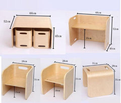 Discover Living Kids Cube Table & Chair | The Nest Attachment Parenting Hub