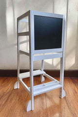 Discover Living Toddler Learning Tower White 2in1 | The Nest Attachment Parenting Hub