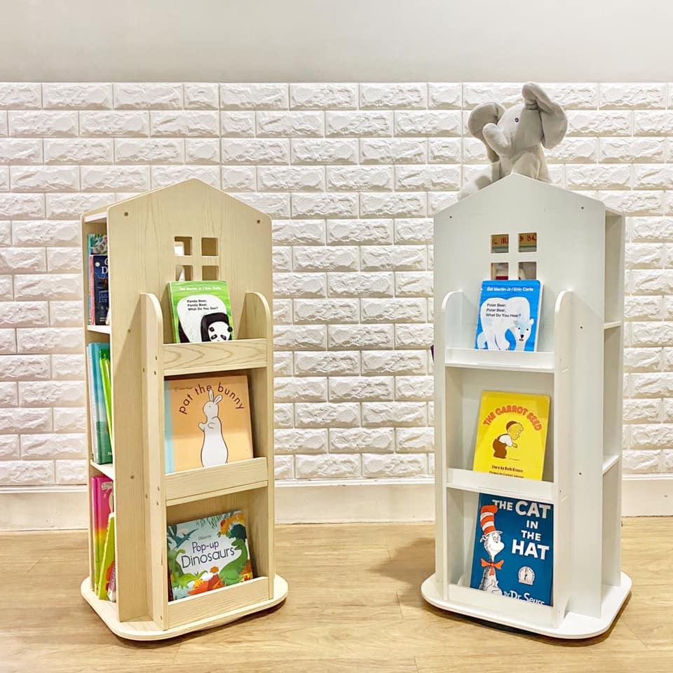 Discover Living Toddler Revolving Bookshelf | The Nest Attachment Parenting Hub