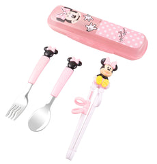 Dish Me Disney 3D Spoon, Fork and Chopsticks Set with Case 2y+ | The Nest Attachment Parenting Hub
