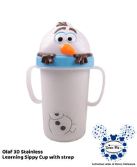 Dish Me Disney 3D Stainless Learning Sippy Cup with Strap 300ml | The Nest Attachment Parenting Hub