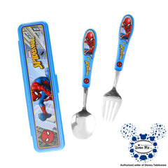 Dish Me Marvel Nordic Kids Stainless Spoon & Fork Set with Case | The Nest Attachment Parenting Hub
