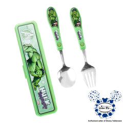 Dish Me Marvel Nordic Kids Stainless Spoon & Fork Set with Case | The Nest Attachment Parenting Hub
