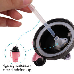 Dish Me Replacement Straw & Leak-proof Nozzle + Sealing Ring for 3D Stainless Sippy Cup | The Nest Attachment Parenting Hub