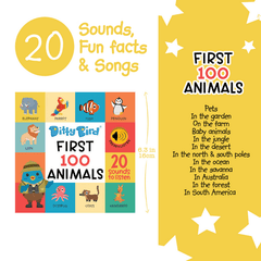 Ditty Bird First 100 Animals Sound Board Book | The Nest Attachment Parenting Hub