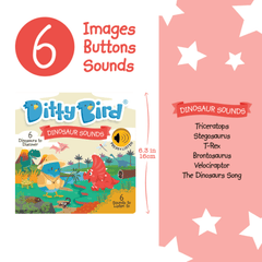 Ditty Bird Musical Books Dinosaur Sounds | The Nest Attachment Parenting Hub