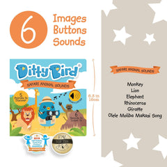 Ditty Bird Musical Books Safari Animal Sounds | The Nest Attachment Parenting Hub