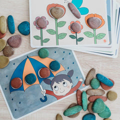 EDX Education Junior Rainbow Pebbles Eco-Friendly Activity Set | The Nest Attachment Parenting Hub