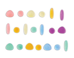 EDX Education Junior Rainbow Pebles in Mini Jar | Clear Colors | The Nest Attachment Parenting Hub