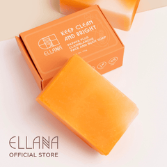 Ellana Minerals Keep Clean and Bright Papaya + Clairblanche Face and Body Soap | The Nest Attachment Parenting Hub