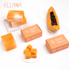 Ellana Minerals Keep Clean and Bright Papaya + Clairblanche Face and Body Soap | The Nest Attachment Parenting Hub