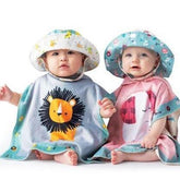 FlapJackKids Reversible Baby & Kids Patterned Sun Hat Grey Zoo | The Nest Attachment Parenting Hub