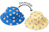 FlapJackKids Reversible Baby & Kids Patterned Sun Hat Lion & Monkey | The Nest Attachment Parenting Hub
