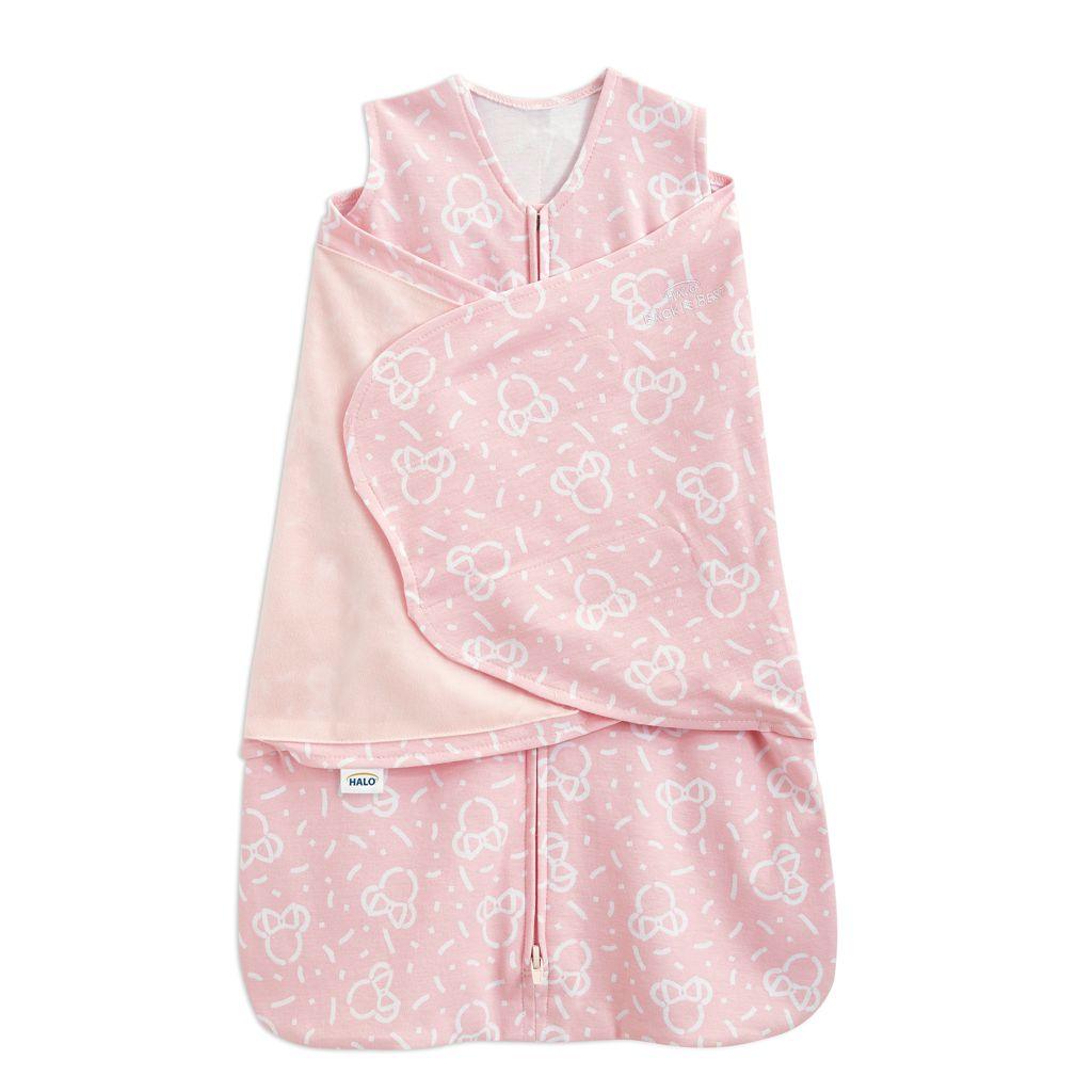 Halo Sleepsack Swaddle – Confetti Disney Minnie Pink | The Nest Attachment Parenting Hub